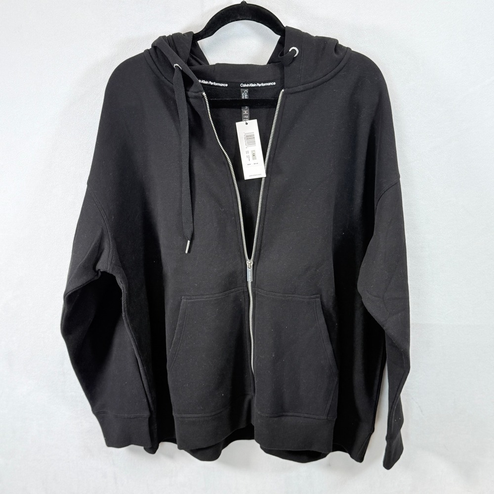 Calvin Klein Black Zip-Up Hoodie